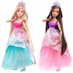 Куклы Barbie® большого размера с длинными волосами, 2 вида (Mattel, DRJ31) - миниатюра